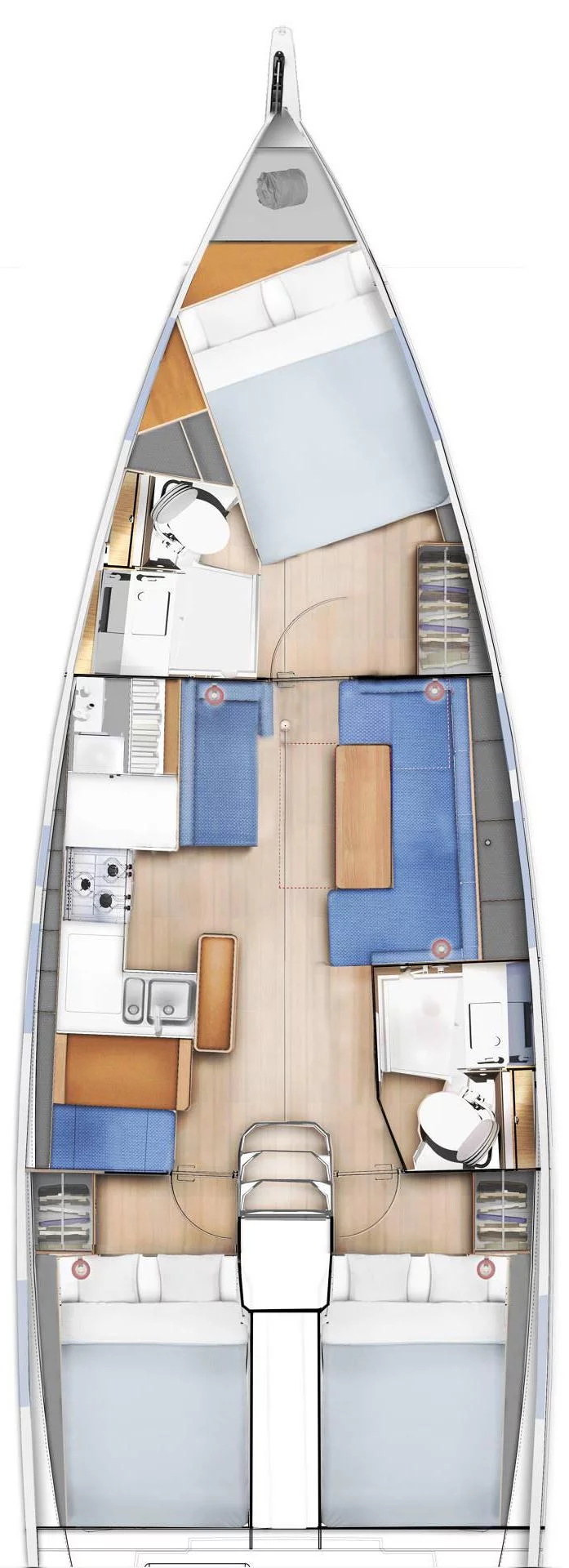 Sun Odyssey 410 - 3 cab. (Lowe)  - 1
