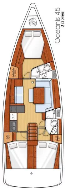 Oceanis 45 - 3 cab. (Alpamapa)  - 1