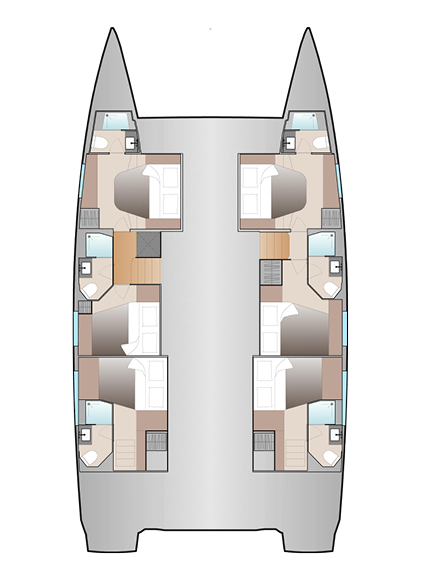 Photo #2 - Fountaine Pajot Aura 51 - 6 cab (V Circle) in Mahe - 61286