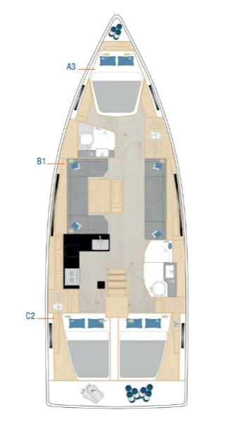 Hanse 410 (Al Dente)  - 1