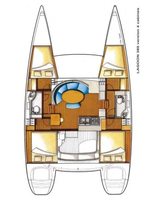 Lagoon 380 - 4 cab. (ECONOMY)  - 1