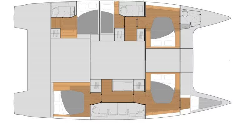 Fountaine Pajot Tanna 47 - 5 + 1 cab. (Blue Vibes)  - 1