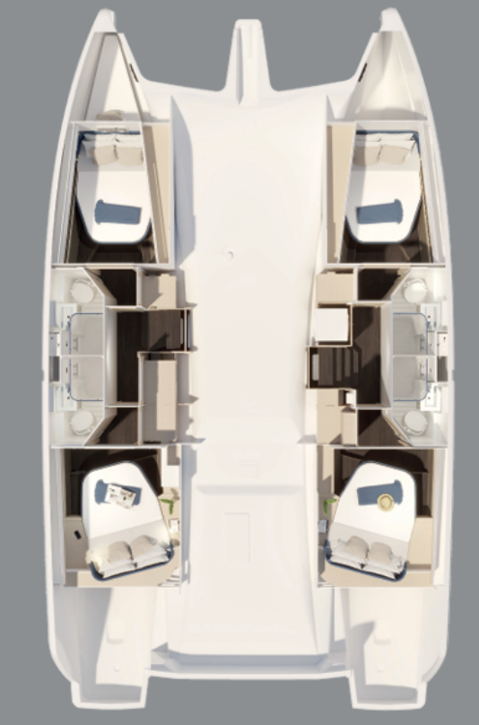 Photo #2 - Fountaine Pajot New 44 Quatour ELECTRIC - 4 + 1 cab. (MANATEE) in Trogir - 61760