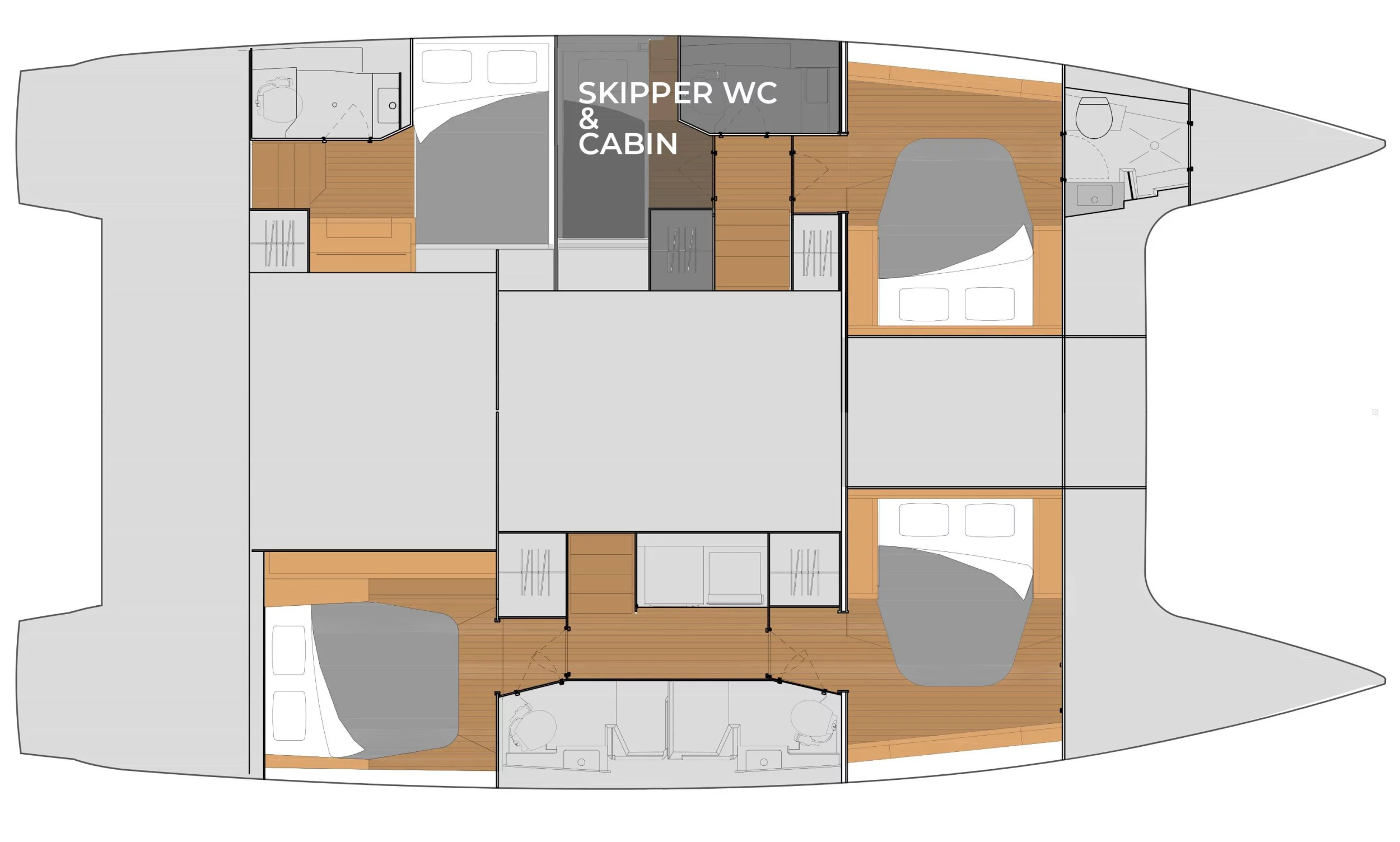 Fountaine Pajot Tanna 47 - 5 + 1 cab. (Nerida)  - 1