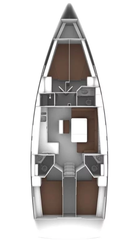 Bavaria Cruiser 46 - 4 cab. (Grey Sky)  - 1