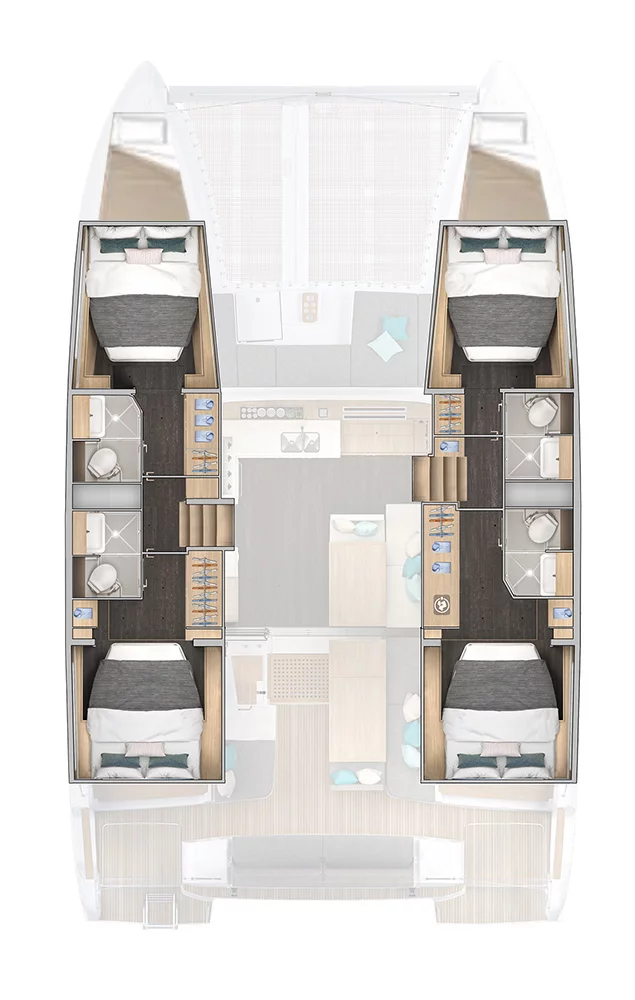 Lagoon 43 - 4 + 2 cab. (Sail la vie)  - 1