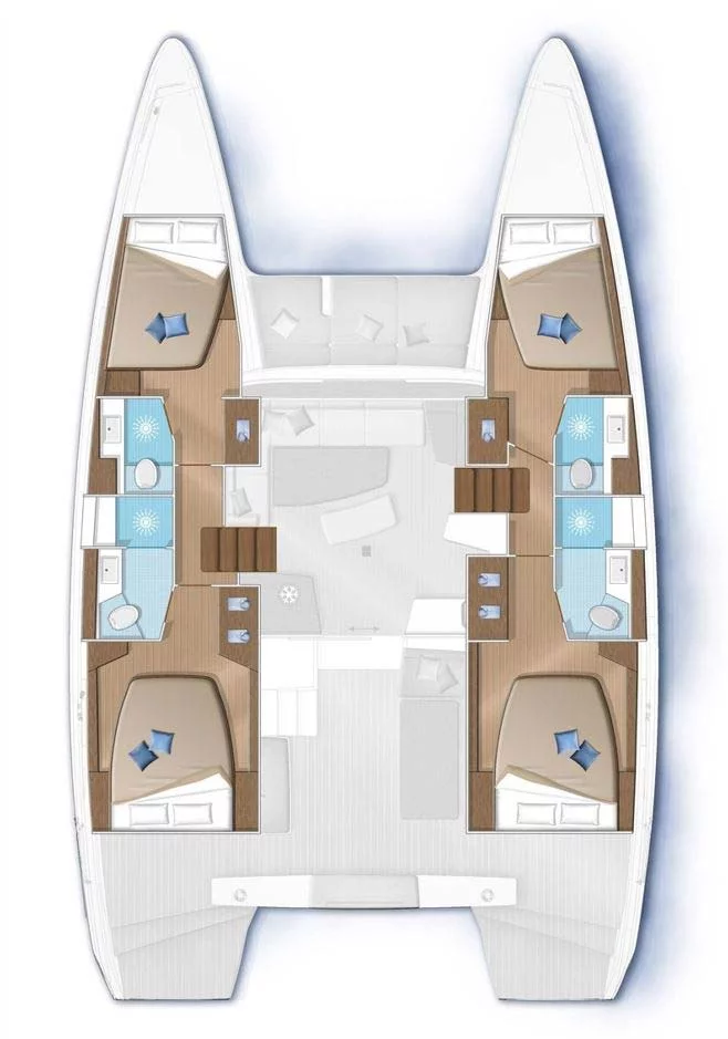 Lagoon 42 - 4 cab. (Ocean Light)  - 1