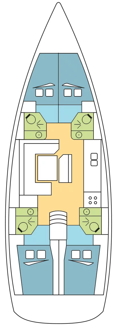 Sun Odyssey 479 - 4 cab. (YILDUN)  - 1