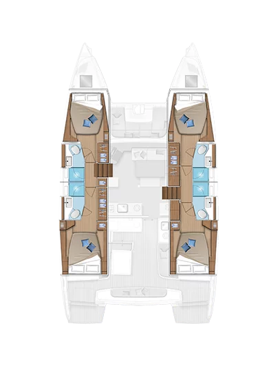 Lagoon 46 - 4 + 2 cab. (Starfish)  - 1