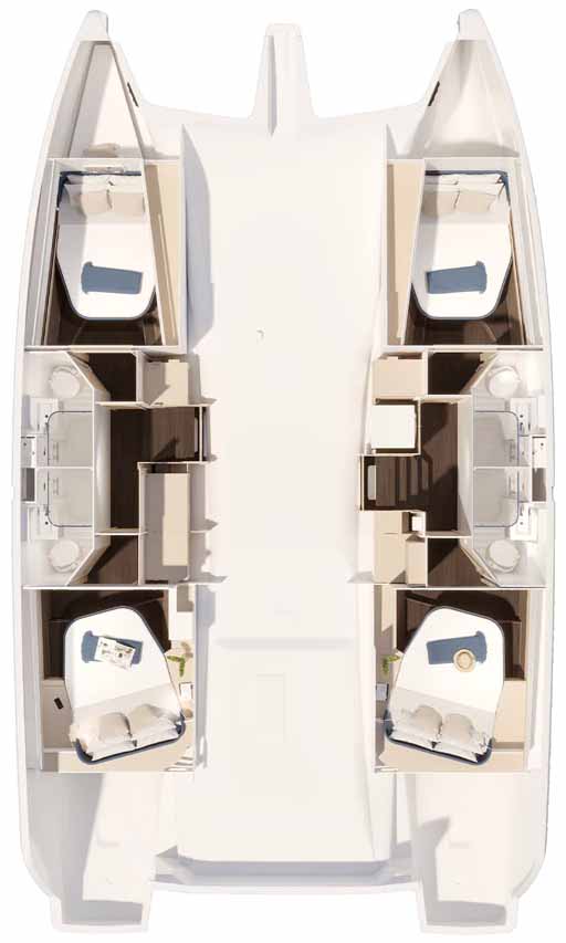 Photo #2 - Fountaine Pajot New 44 Quatour - 4 cab. (Makatea) en Trogir - 63285