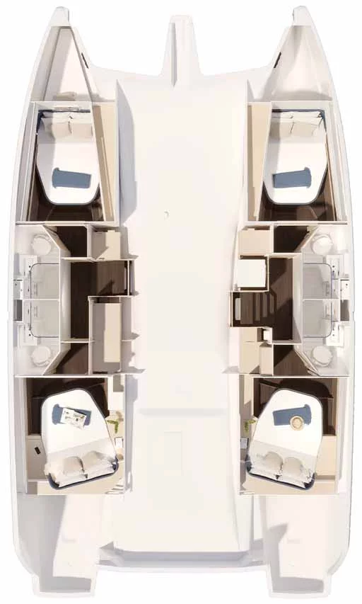 Fountaine Pajot New 44 Quatour - 4 cab. (Makatea)  - 1