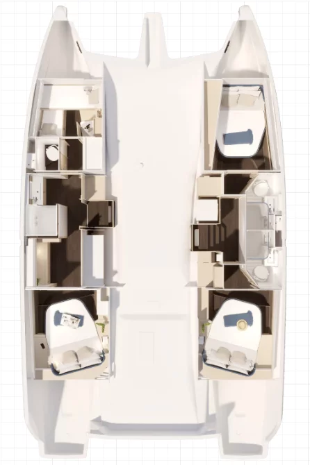 Fountaine Pajot New 44 Maestro - 3 cab. (Quo Vadis)  - 0