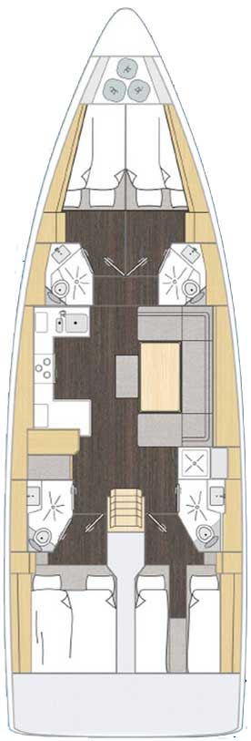 Photo #2 - Bavaria C46 - 4 cab. (NN1) en Marina dell'Isola - 63599