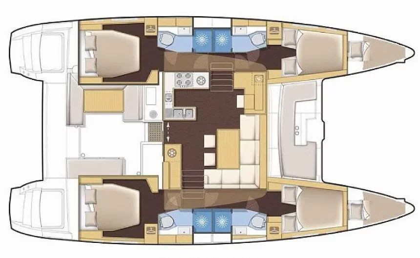 Lagoon 450 F - 4 + 2 cab. (Endurance)  - 6