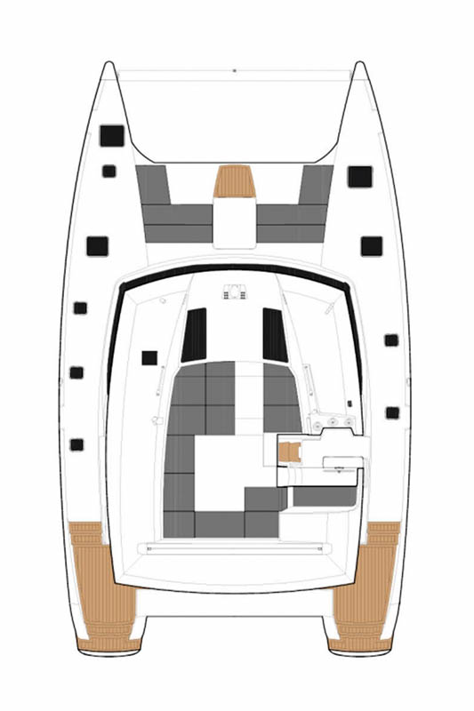 Photo #4 - Fountaine Pajot Saba 50 - 6 + 1 cab. (Lingaro) in Elliniko - 45358