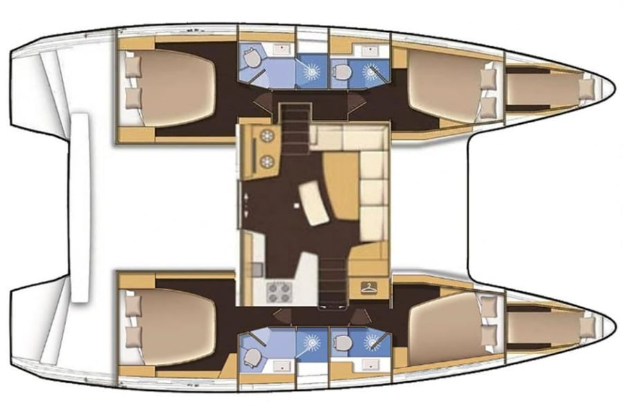 Photo #7 - Lagoon 42 - Premium (Affligem) en Lagon bleu - 54410
