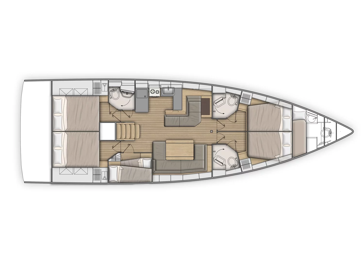 Oceanis 51.1 (Alboran Lambrusco)  - 3