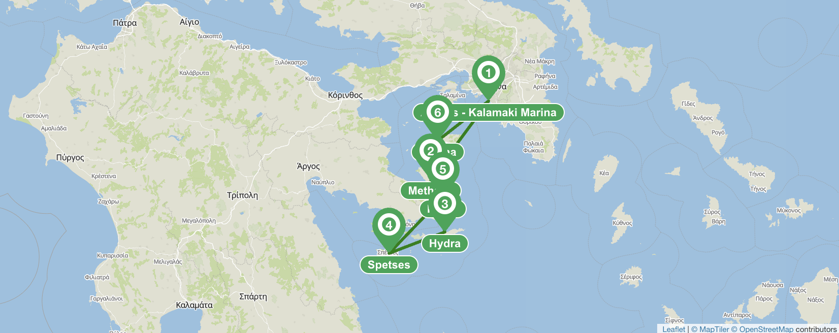 Itinerario di 7 giorni da Atene al Golfo Saronico