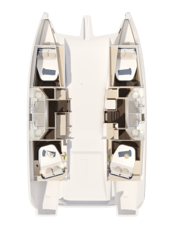 Fountaine Pajot FP 44 Quatuor - 4 + 2 cab.