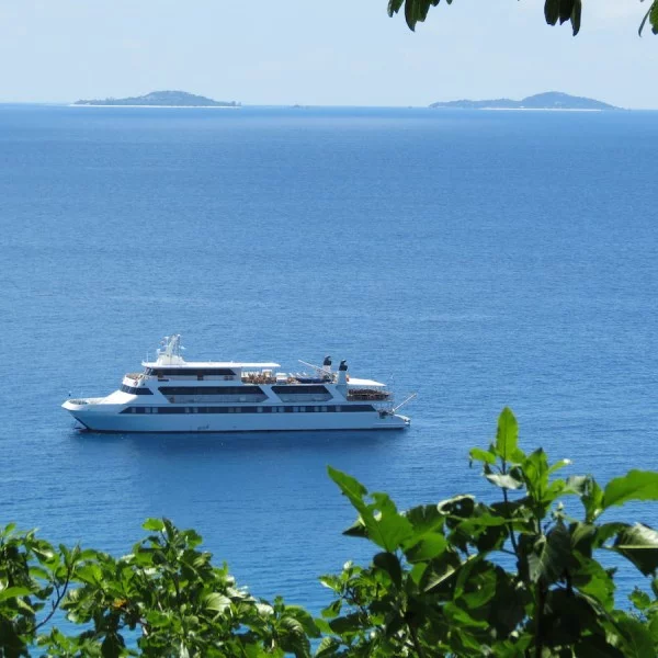 Seychelles on luxury yacht