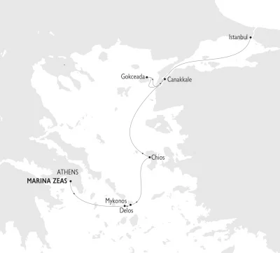 Segelkreuzfahrt von Athen nach Istanbul