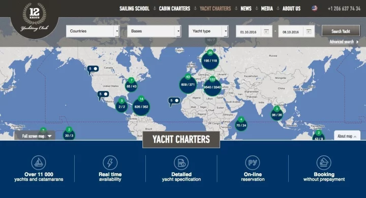 Map your next sailing vacation